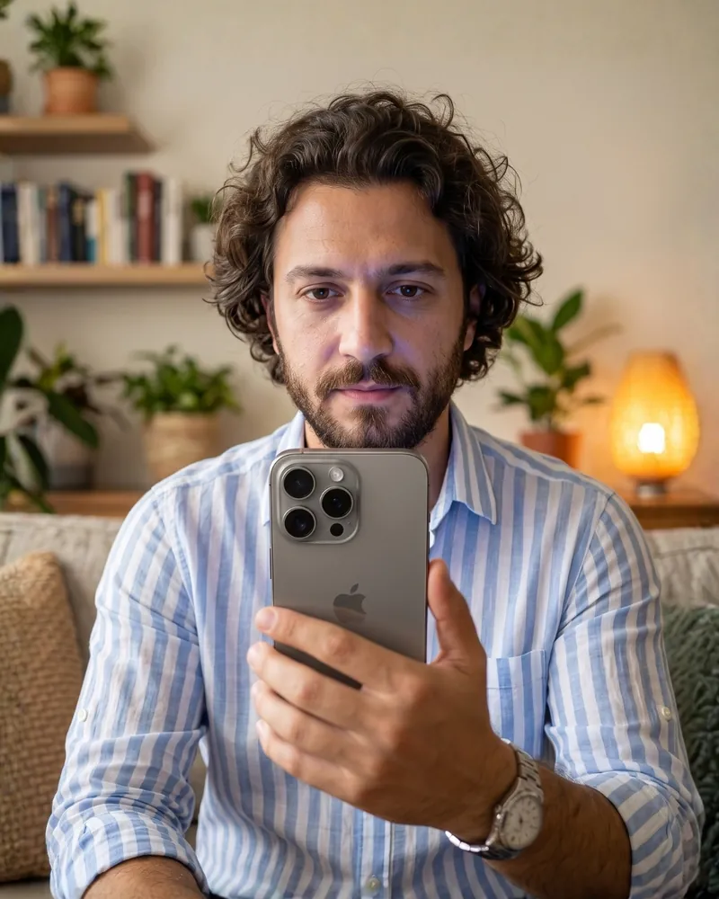 Cep telefonundan online avukat randevusuna katılan müvekkil